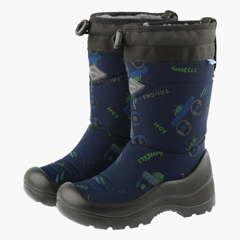 Kuoma Kids´ winter boots Lumilukko, Blue Monster