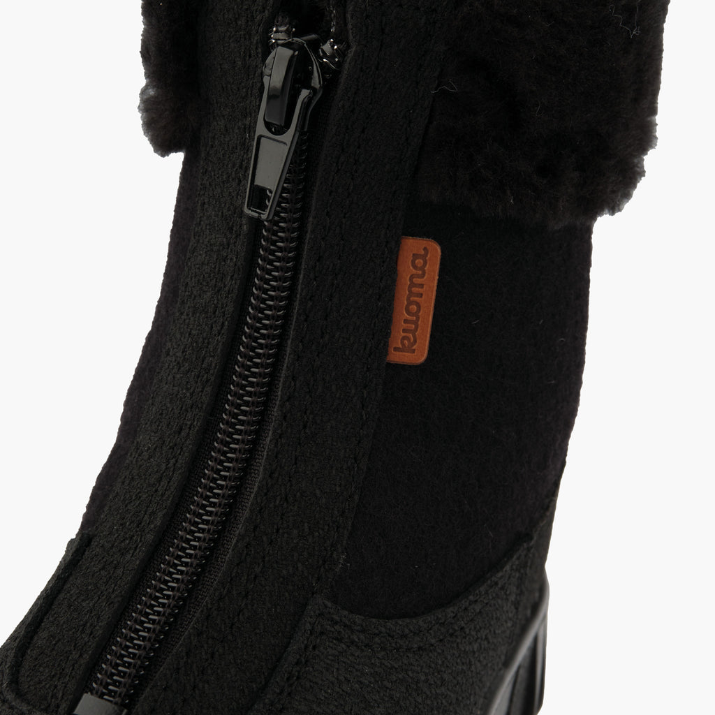 Kuoma Winter boots Baby wool, Black