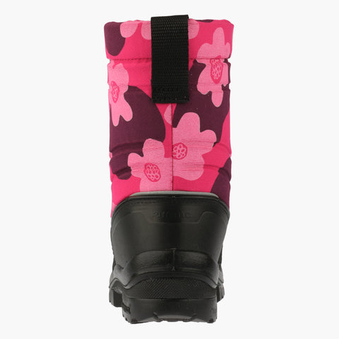 Kuoma Kids´ winter boots Putkivarsi, Pink Flower