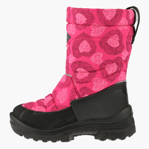 Kuoma Kids´ winter boots Putkivarsi, Pink Heart