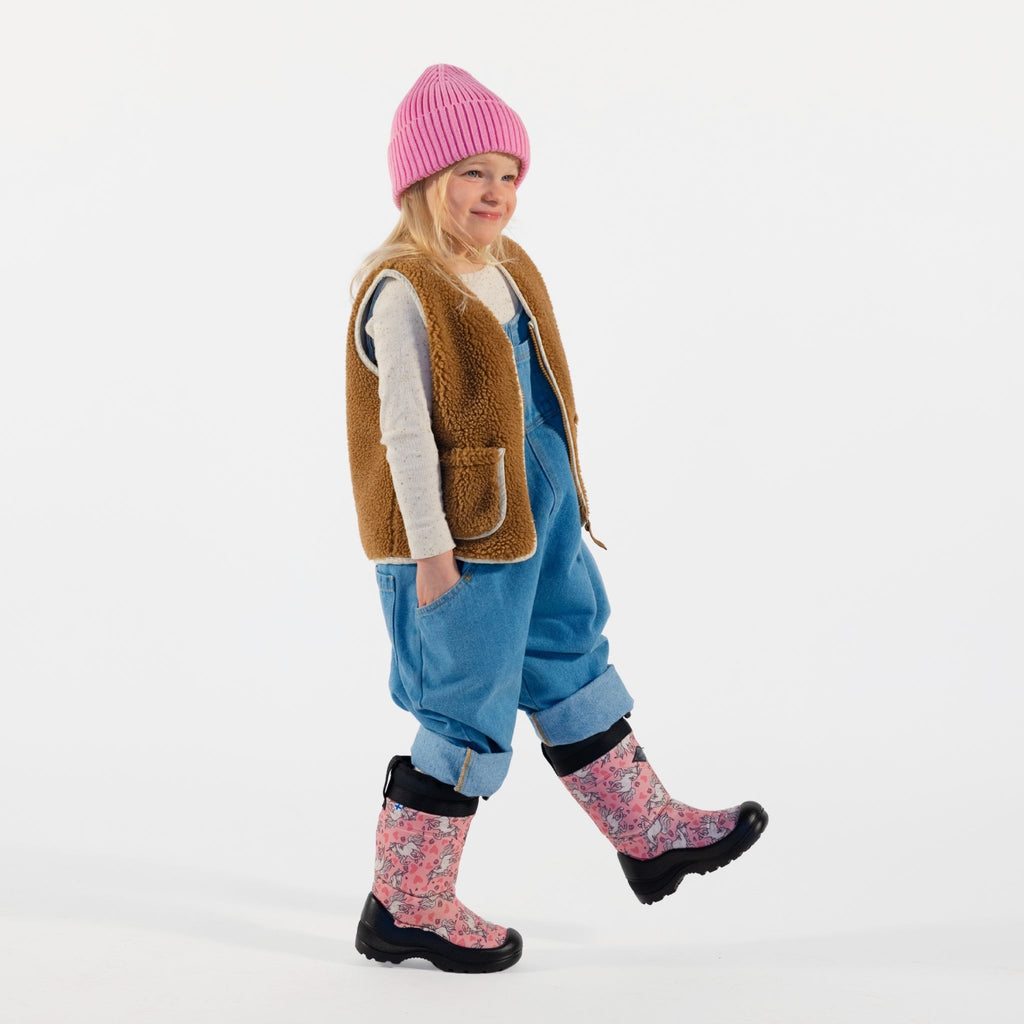Kuoma Kids´ winter boots Lumilukko, Rose Unicorn