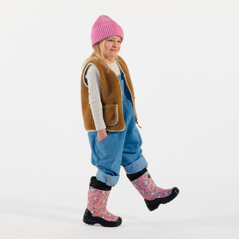 Kuoma Kids´ winter boots Lumilukko, Rose Unicorn