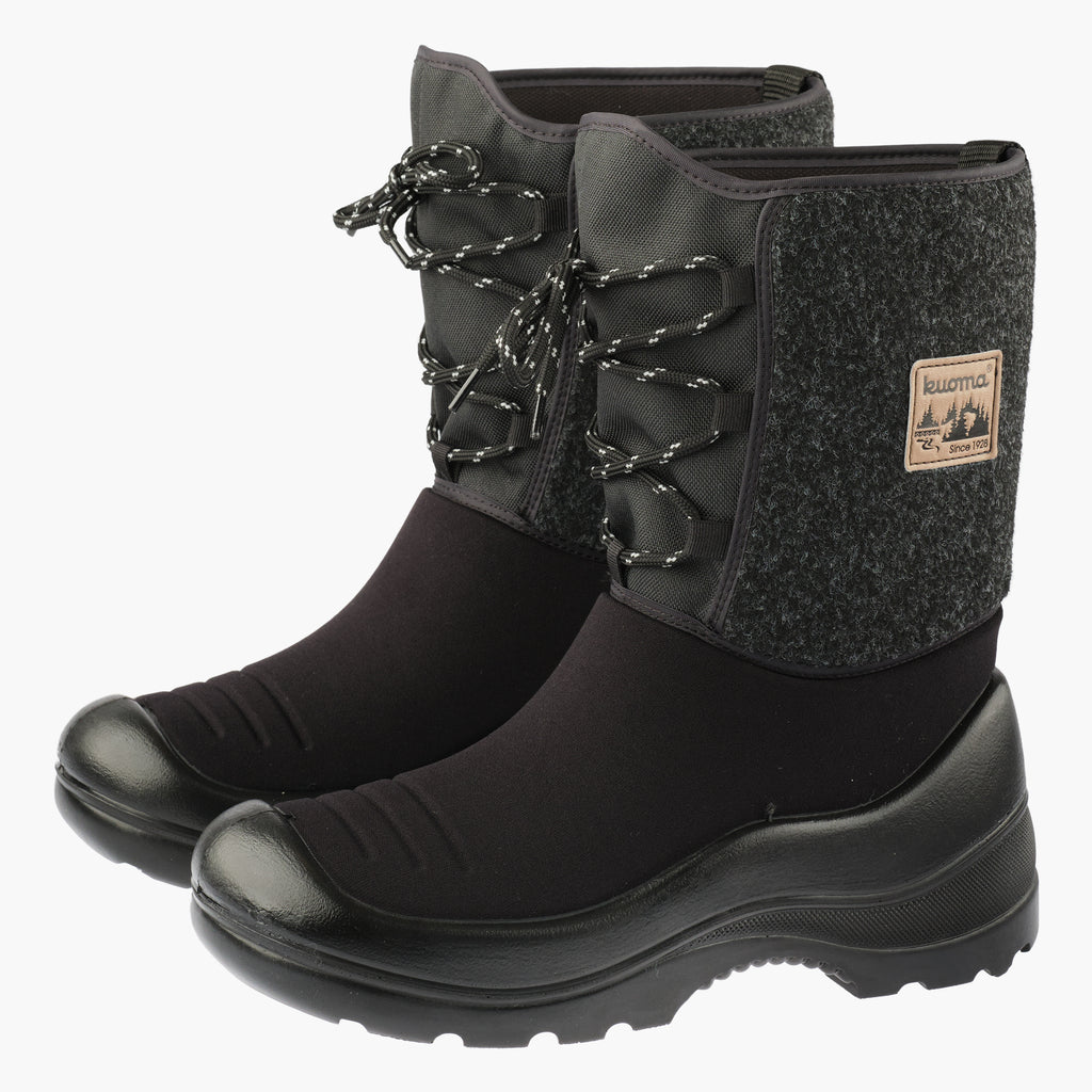 Kuoma Winter boots Lumitarina felt, Black