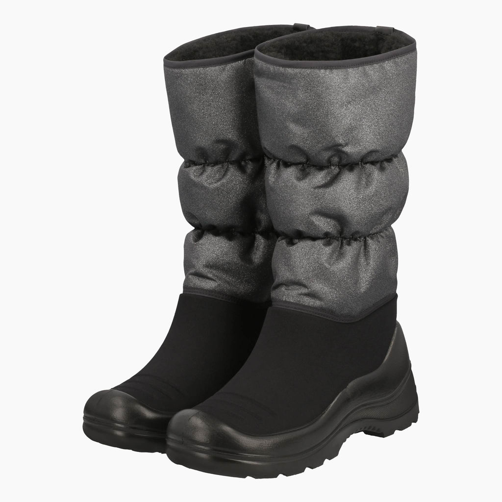 Kuoma Winter boots Glitter, Black