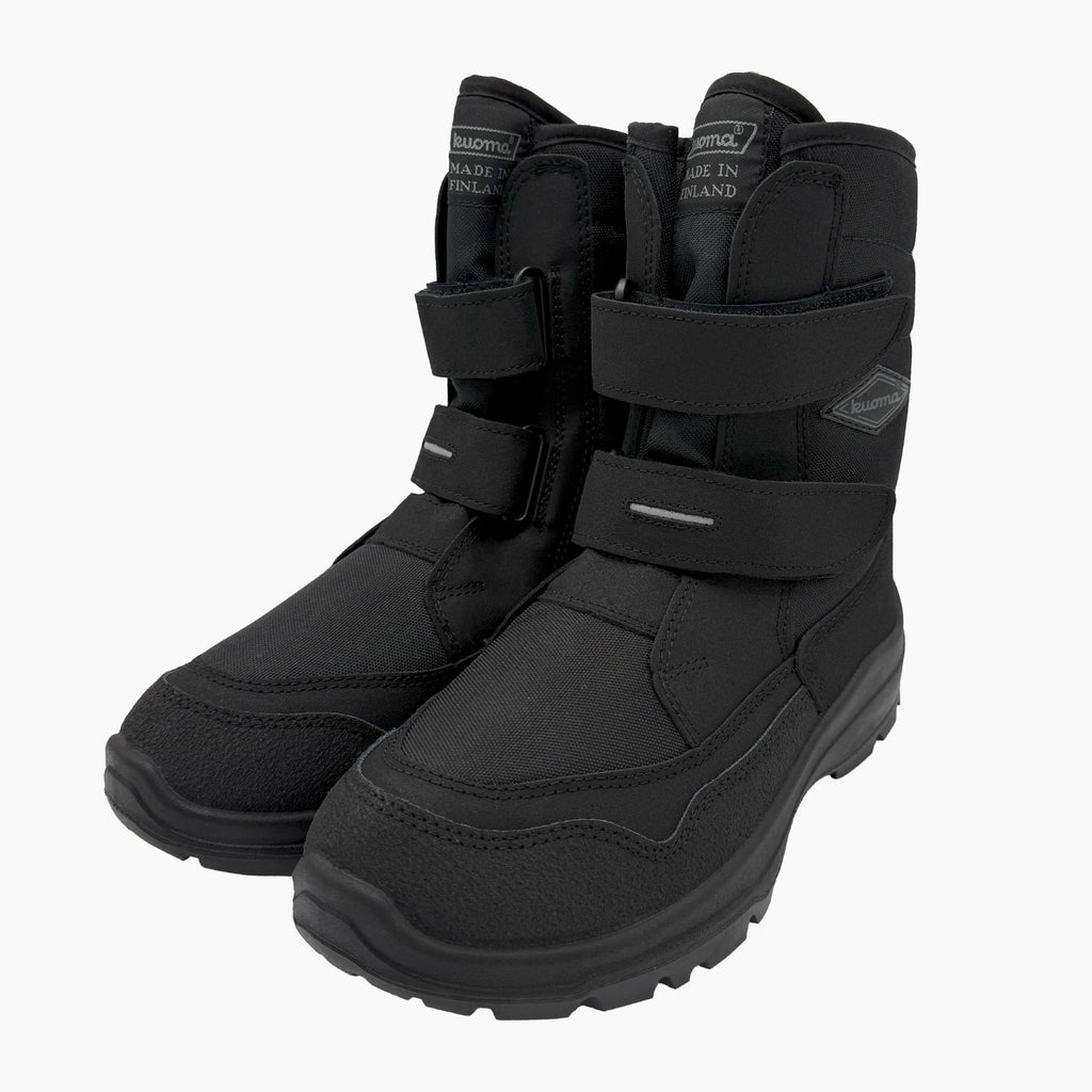 Kuoma Winter boots Nasta Crosser with studs, Black/Black