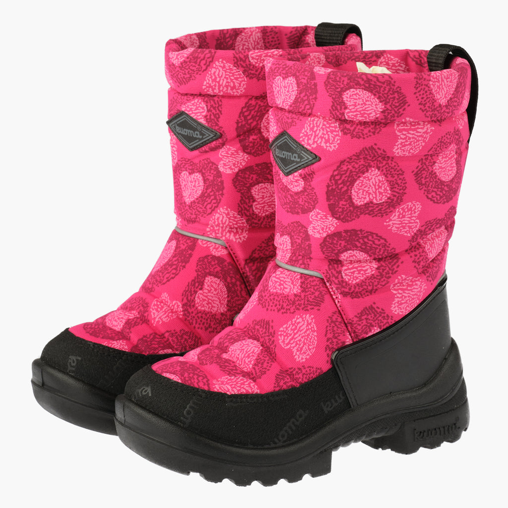 Kuoma Kids´ winter boots Putkivarsi, Pink Heart