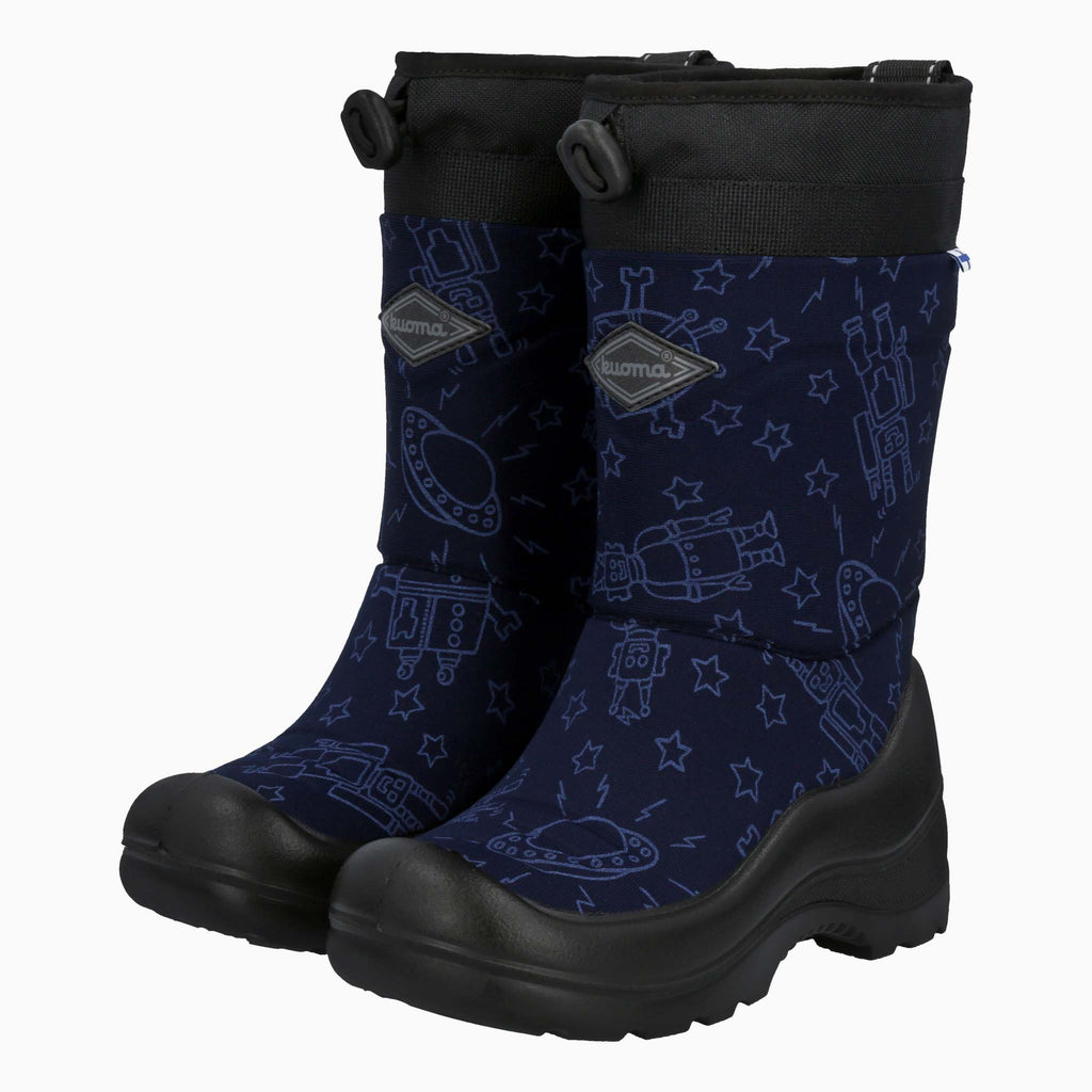 Kuoma Kids´ winter boots Lumilukko, Blue Robot