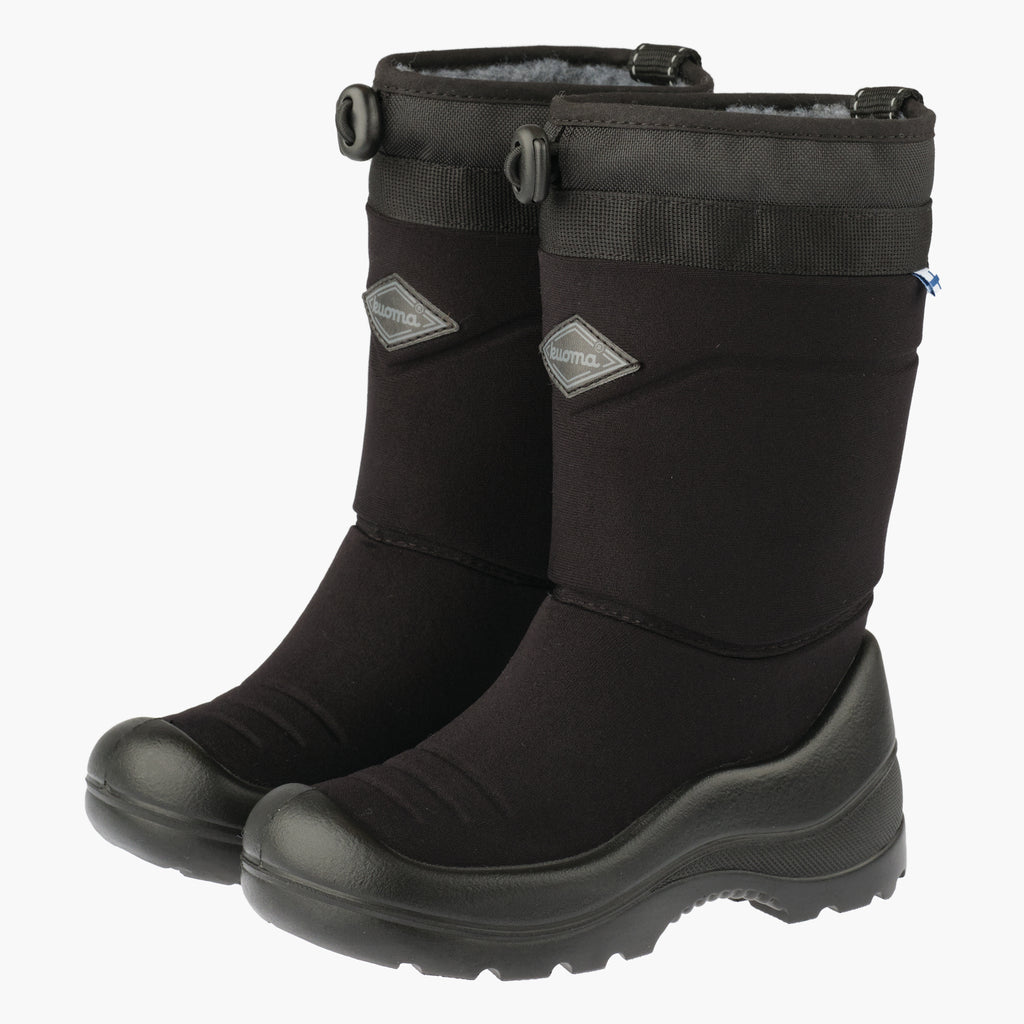 Kuoma Kids´ winter boots Lumilukko, Black