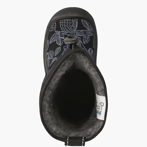 Kuoma Kids´ winter boots Lumilukko, Black Owl