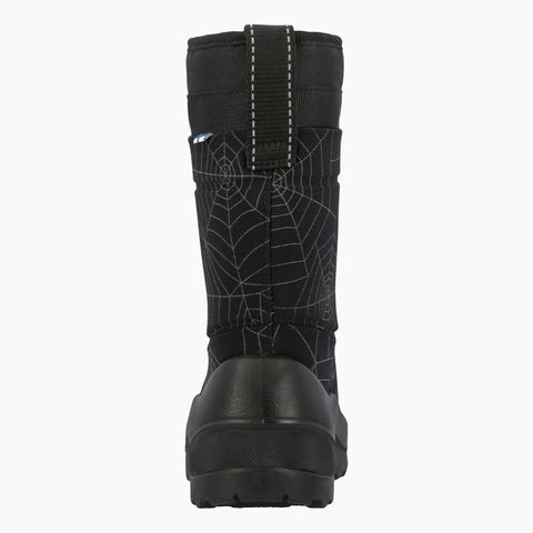 Kuoma Kids´ winter boots Lumilukko, Black Spider reflective