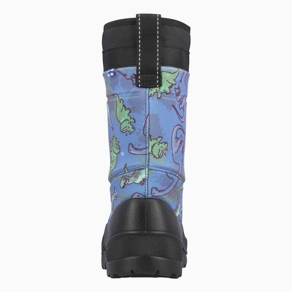 Kuoma Kids´ winter boots Lumilukko wool, Light Blue Dino