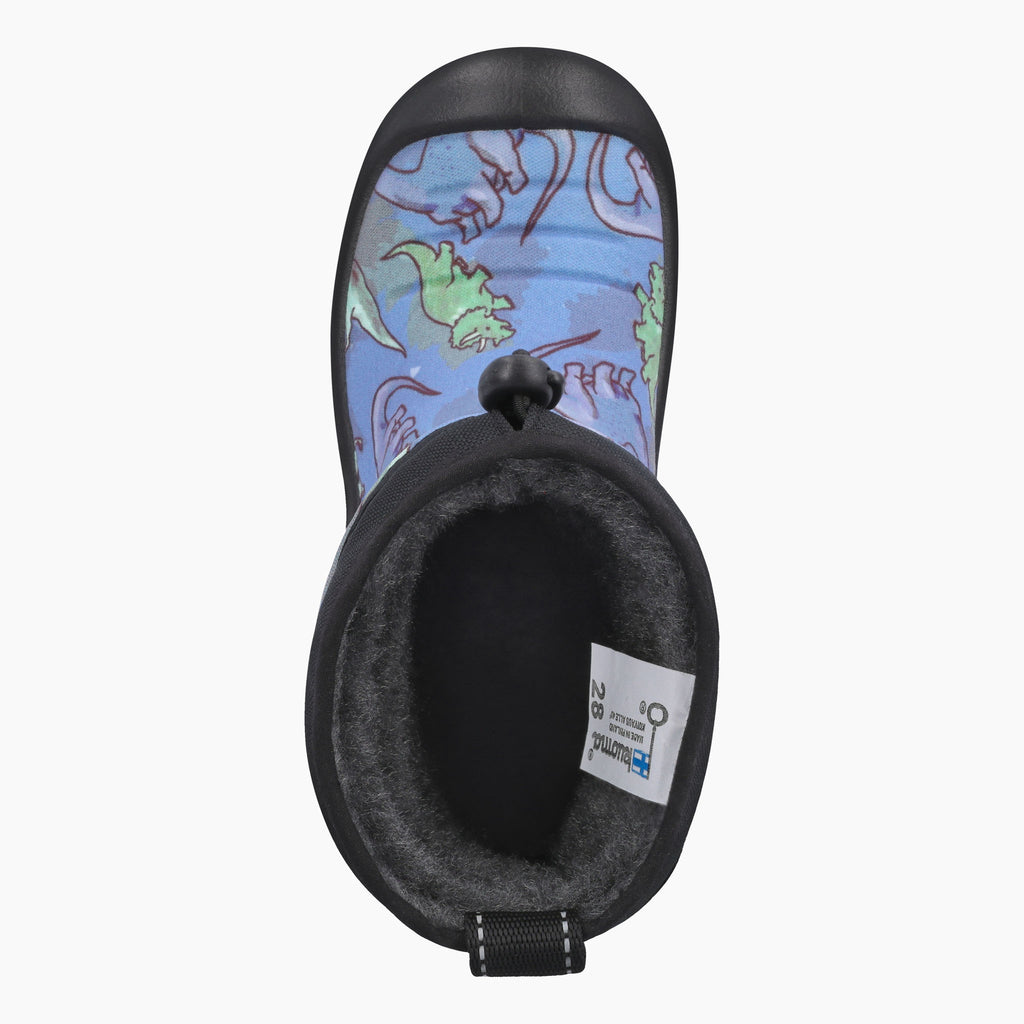 Kuoma Kids´ winter boots Lumilukko wool, Light Blue Dino