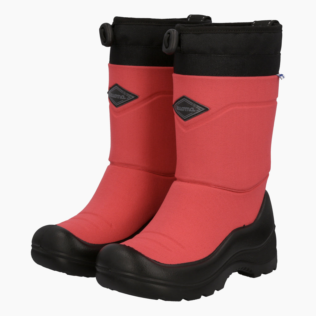 Kuoma Kids´ winter boots Lumilukko, Coral