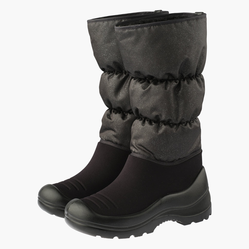 Kuoma Winter boots Glitter, Black